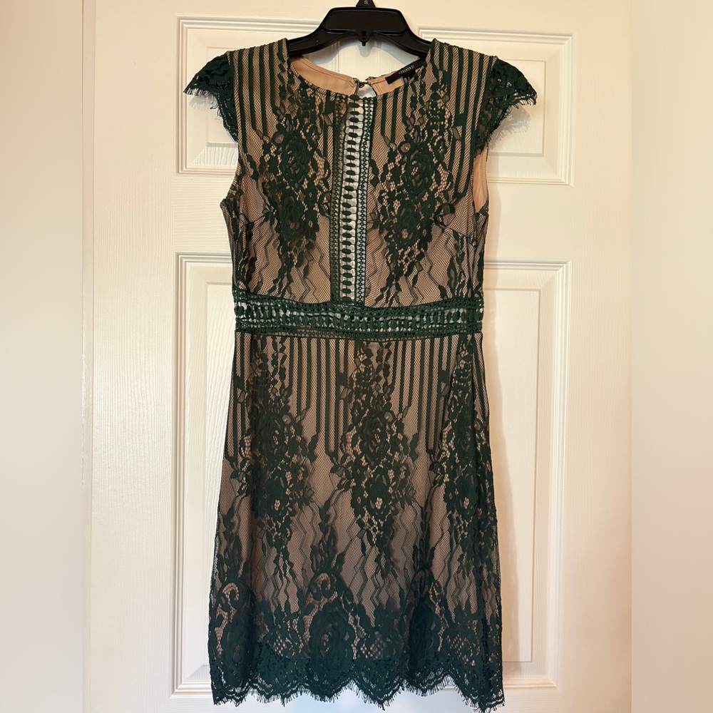 Forever 21 Green Lace Dress